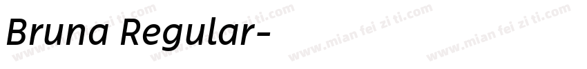 Bruna Regular字体转换